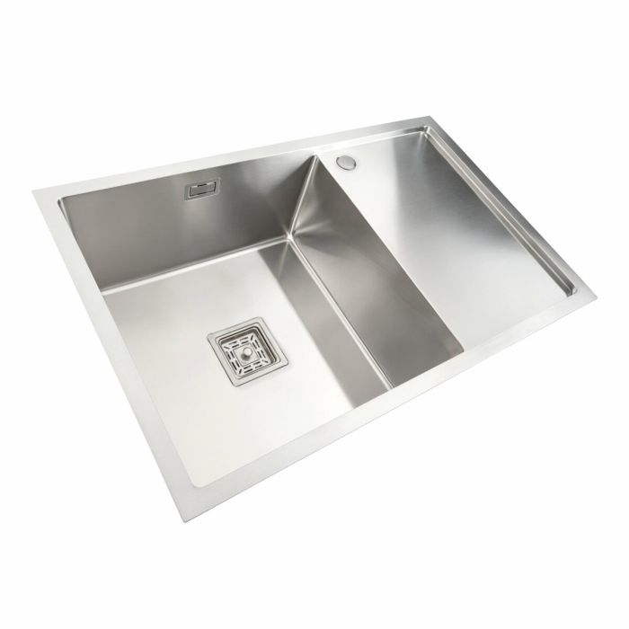 Кухонная мойка Platinum Handmade нержавейка 78*50 L (одно отверстие, квадратный сифон, 3,0/1,0 мм)