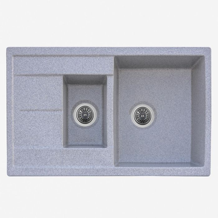 Гранитная мойка для кухни Platinum 7850W KESSAN глянец Серый муссон, L