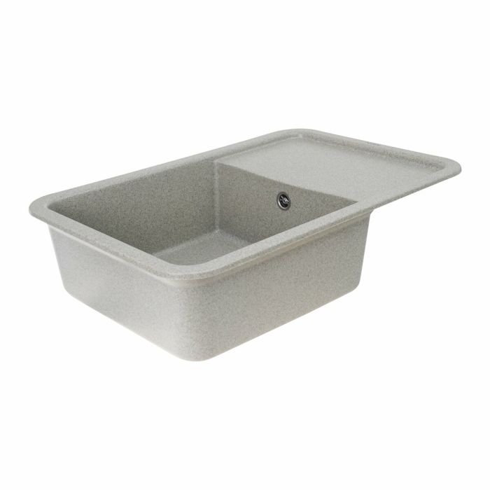 Гранитная мойка для кухни Platinum 7850 CUBE матовая Серая, R