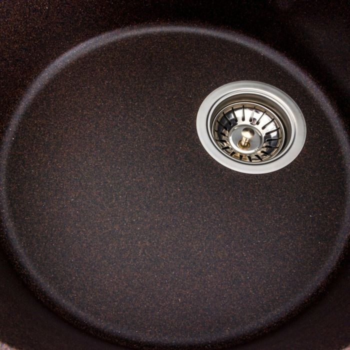 Гранитная мойка для кухни Platinum 5847 ONYX матовая Шоколад