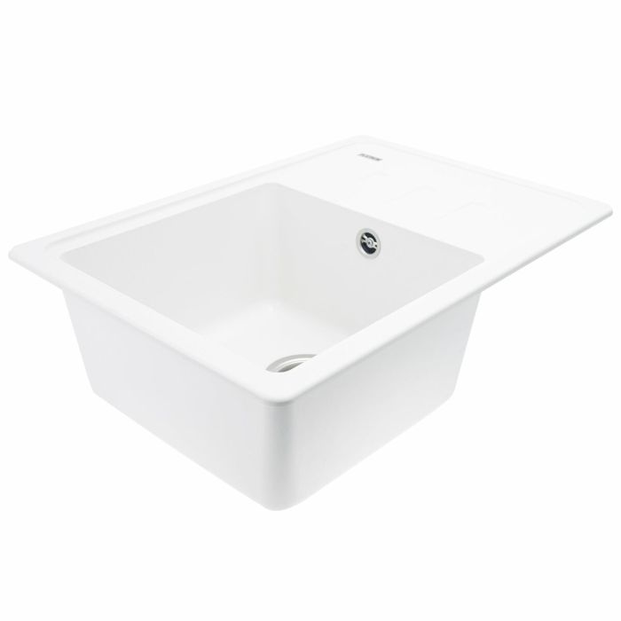 Гранітне миття для кухні Platinum 6243 LIANA матова Білосніжна, L