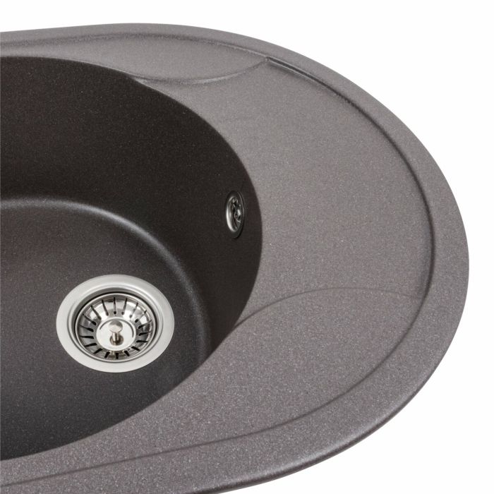 Гранитная мойка для кухни Platinum 5847 ONYX матовый Гренадин