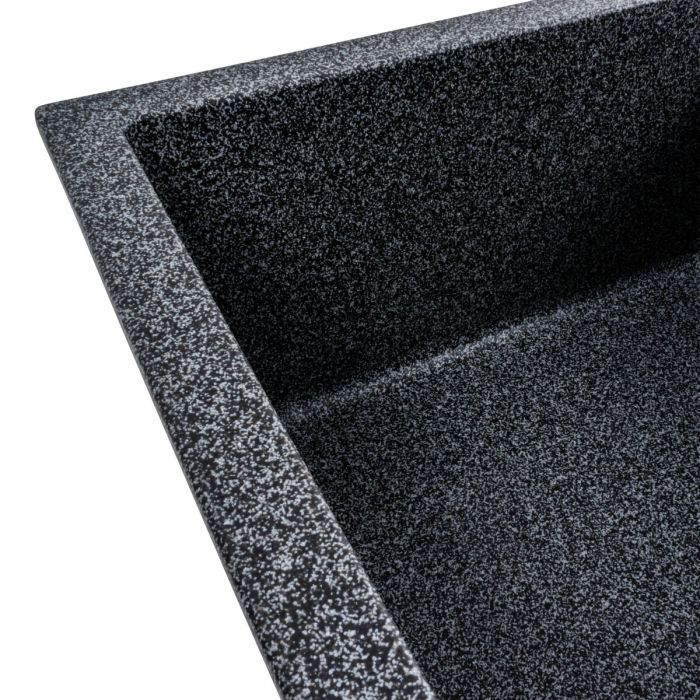Гранитная мойка для кухни Platinum 6550 LOTOS матовый., R