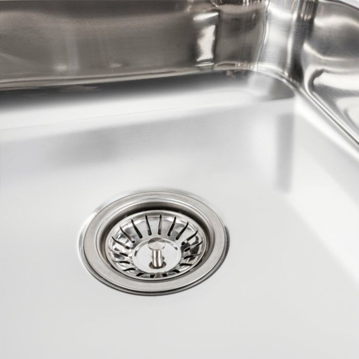Кухонная мойка из нержавеющей стали Platinum ПОЛИРОВКА 6060 L (0,7/160 мм)