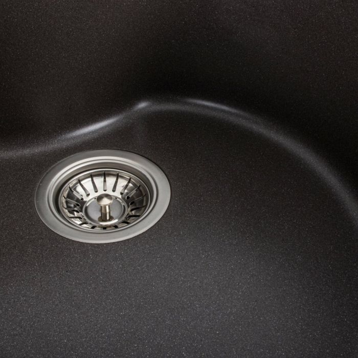 Гранитная мойка для кухни Platinum 480 TURAS матовая Гренадин