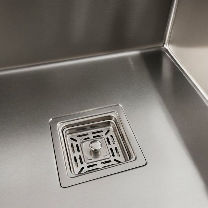 Мойка нержавейка Platinum Handmade 78*50B L (два отверстия, квадратный сифон 3.0/1.0)