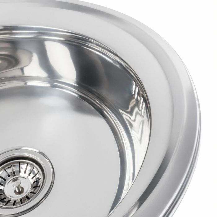 Кухонная мойка из нержавеющей стали Platinum ПОЛИРОВКА 490 (0,6/170 мм)