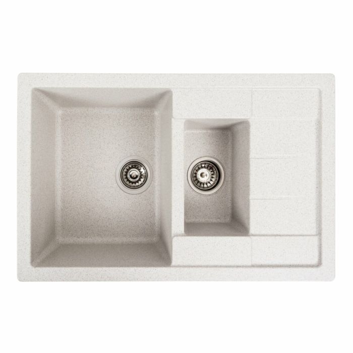 Гранитная мойка для кухни Platinum 7850W TOSKANA матовая Топаз, L