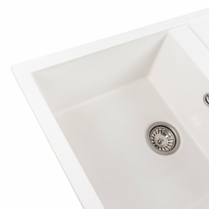 Гранитная мойка для кухни Platinum 7950 Selena матовая Белоснежная, R