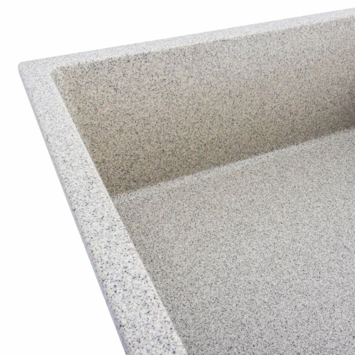 Гранитная мойка для кухни VALESO 8650 DIAMOND матовая (серая)