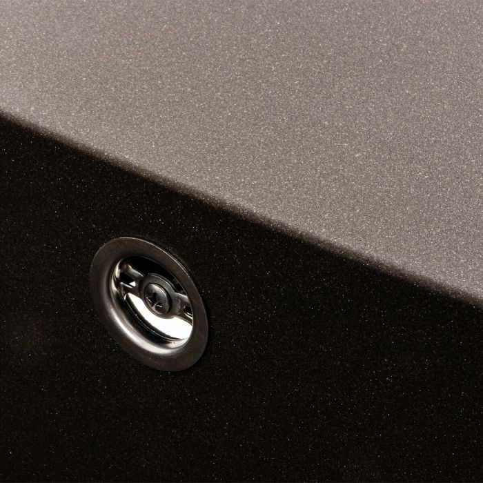 Гранітне миття для кухні Platinum 7850 CUBE матова Темна скеля, R