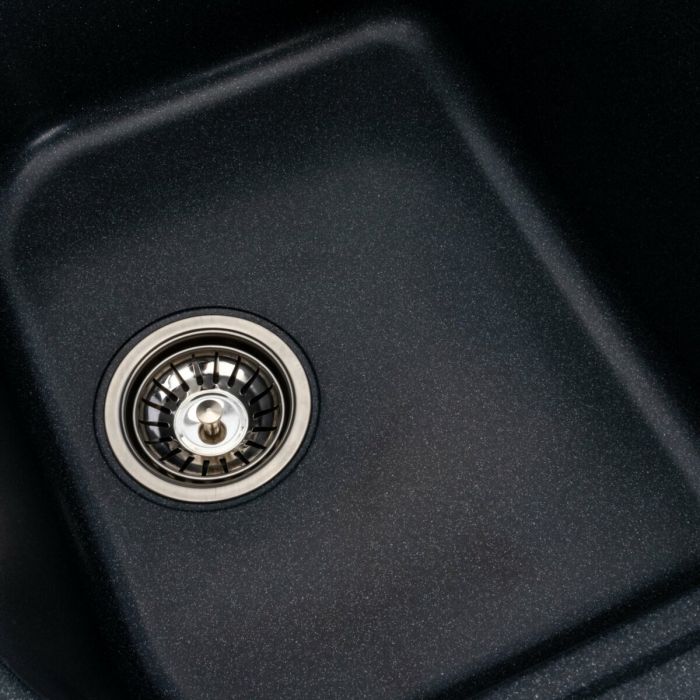 Гранитная мойка для кухни Platinum 7950 Equatoria матовая Антрацит