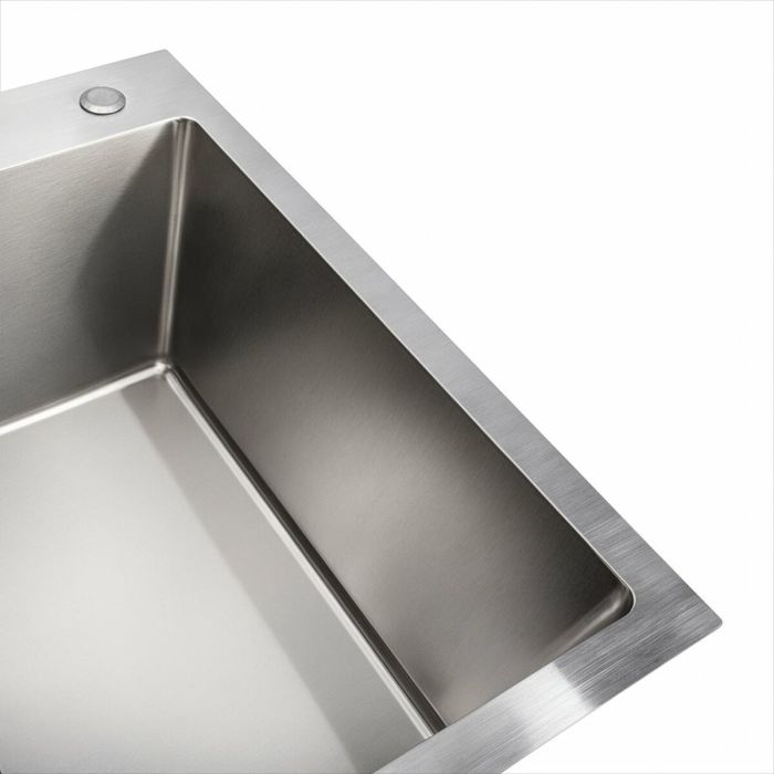 Кухонная мойка нержавейка Platinum Handmade 70*50 HSB (квадратный сифон 3,0/1,0)