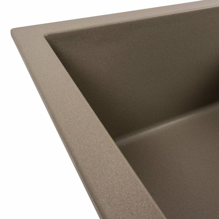 Гранитная мойка для кухни Platinum 6550 LOTOS матовый Титан
