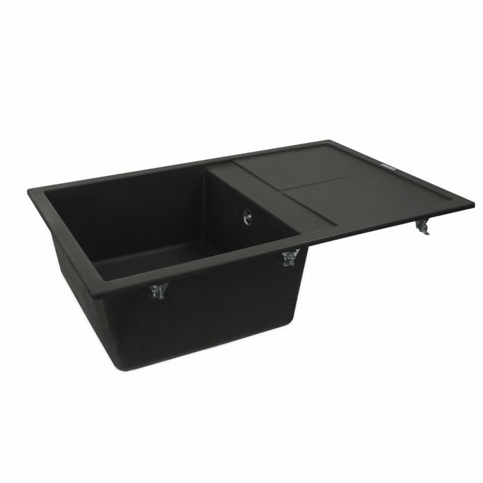 Гранитная мойка для кухни Platinum 7950 Selena матовая Черная, R