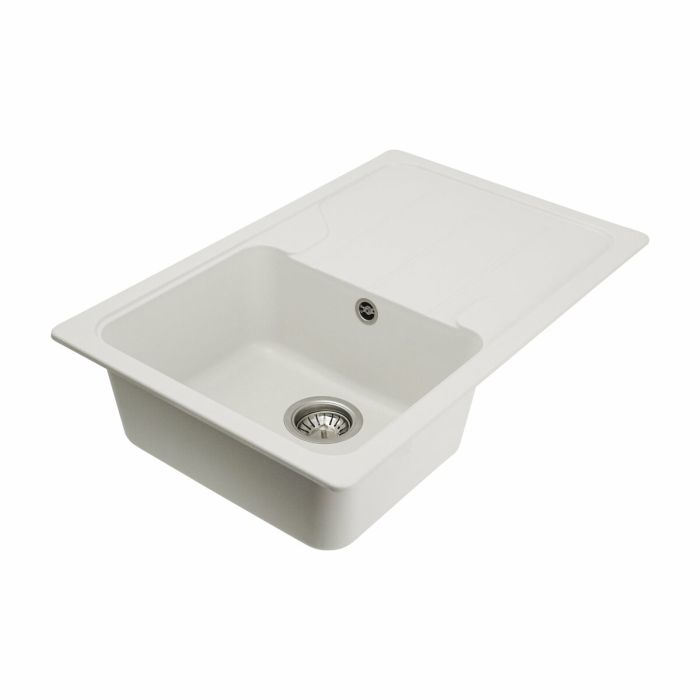 Гранитная мойка для кухни Platinum 7850 VERONA матовая Белоснежная, R