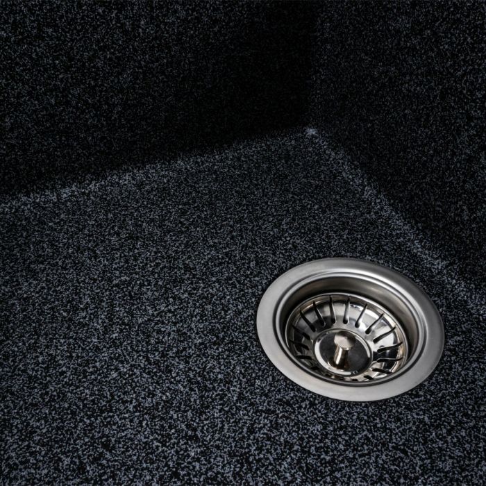 Гранитная мойка для кухни Platinum 6550 LOTOS матовый., R