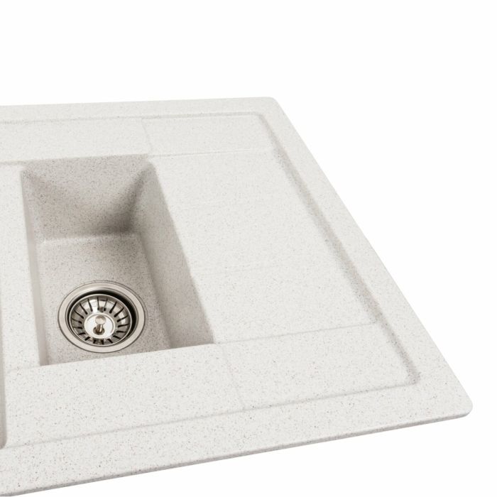 Гранитная мойка для кухни Platinum 7850W TOSKANA матовая Топаз, R