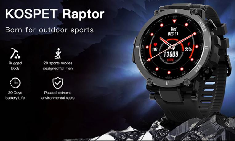 Смарт-годинник Kospet Raptor: де купити новинку в Україні